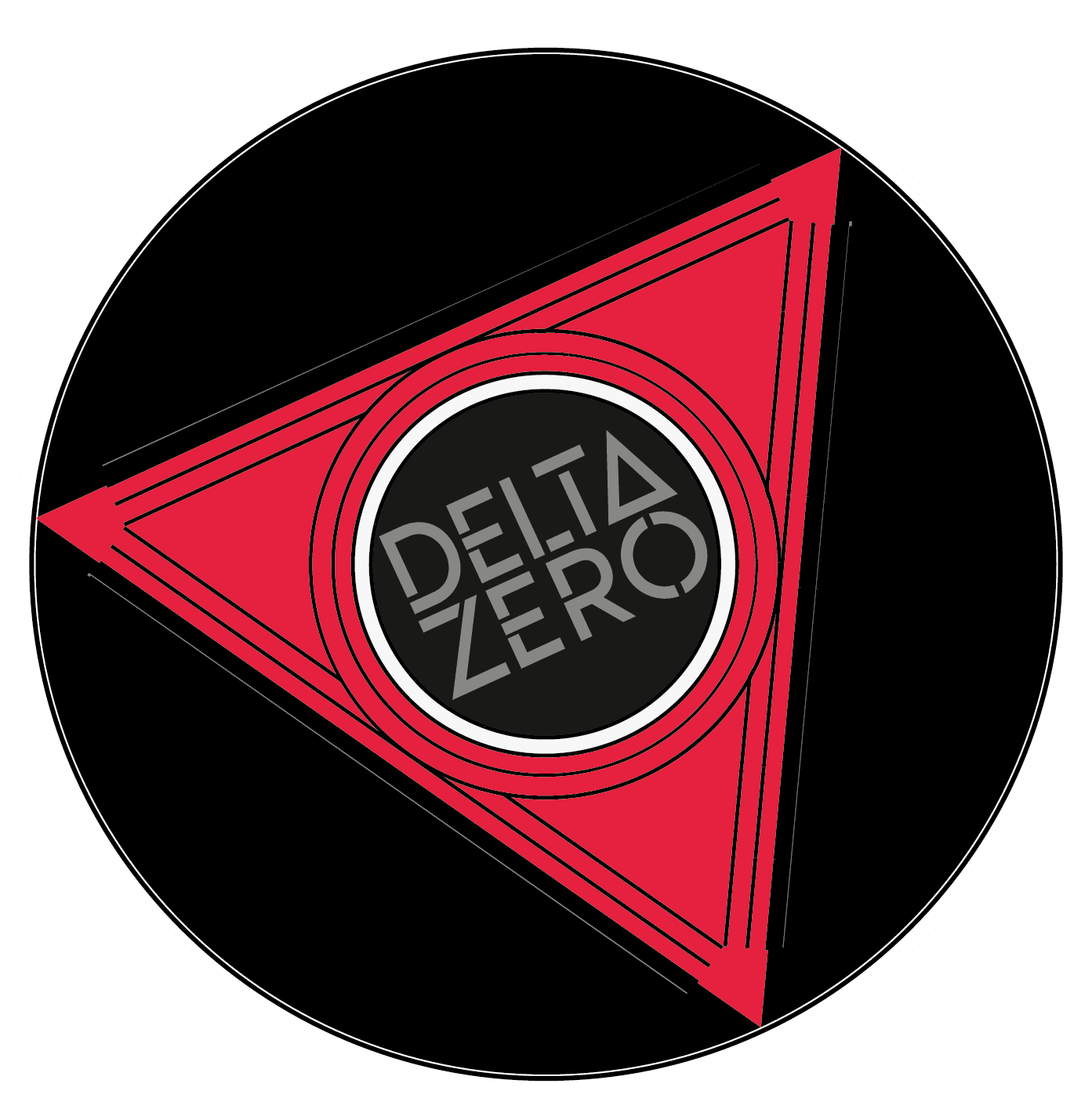 Logo Delta Zero Black circle